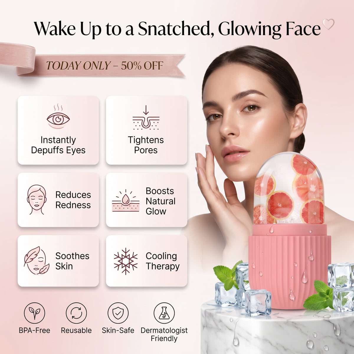 Silicone Ice Roller for Face