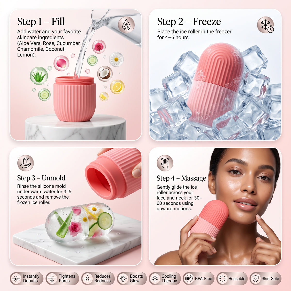 Silicone Ice Roller for Face